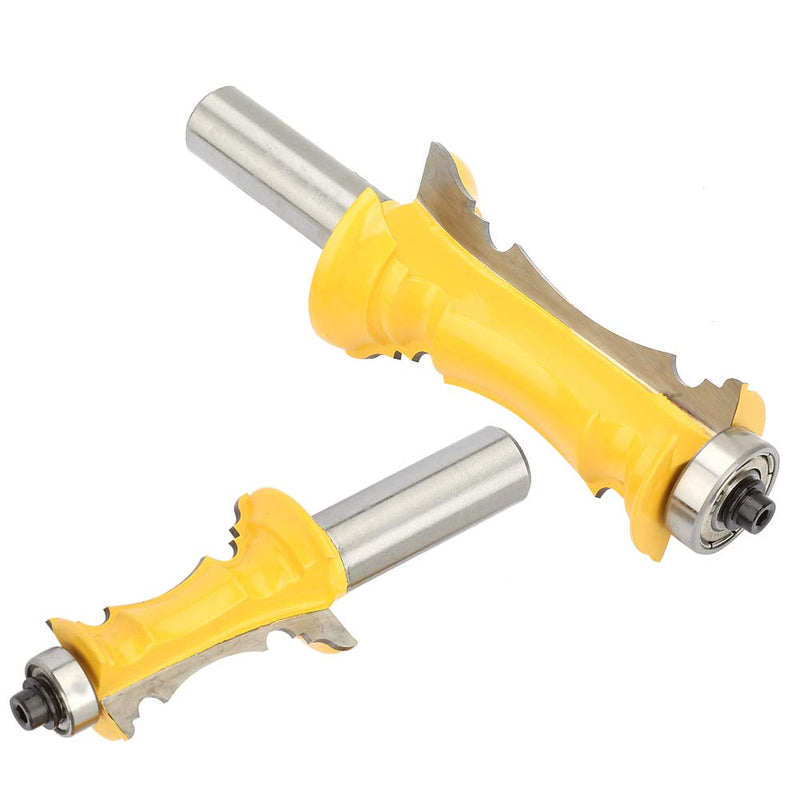 1/2 Inch Crown Molding Router Bits, Set of 2 Shank Woodworking Milling Carbide Cutter, Precise Crown Molding Tool