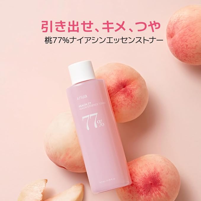 ANUA Peaches 77% Niacin Essence Toner, 8.5 fl oz (250 ml), Lotion, Exfoliating Pore Care, Skin Tone Care, Light Skin, Shiny Skin, Moisture Moisturizing, Sensitive Skin, Dry Skin, Korean Cosmetics - NewNest Australia