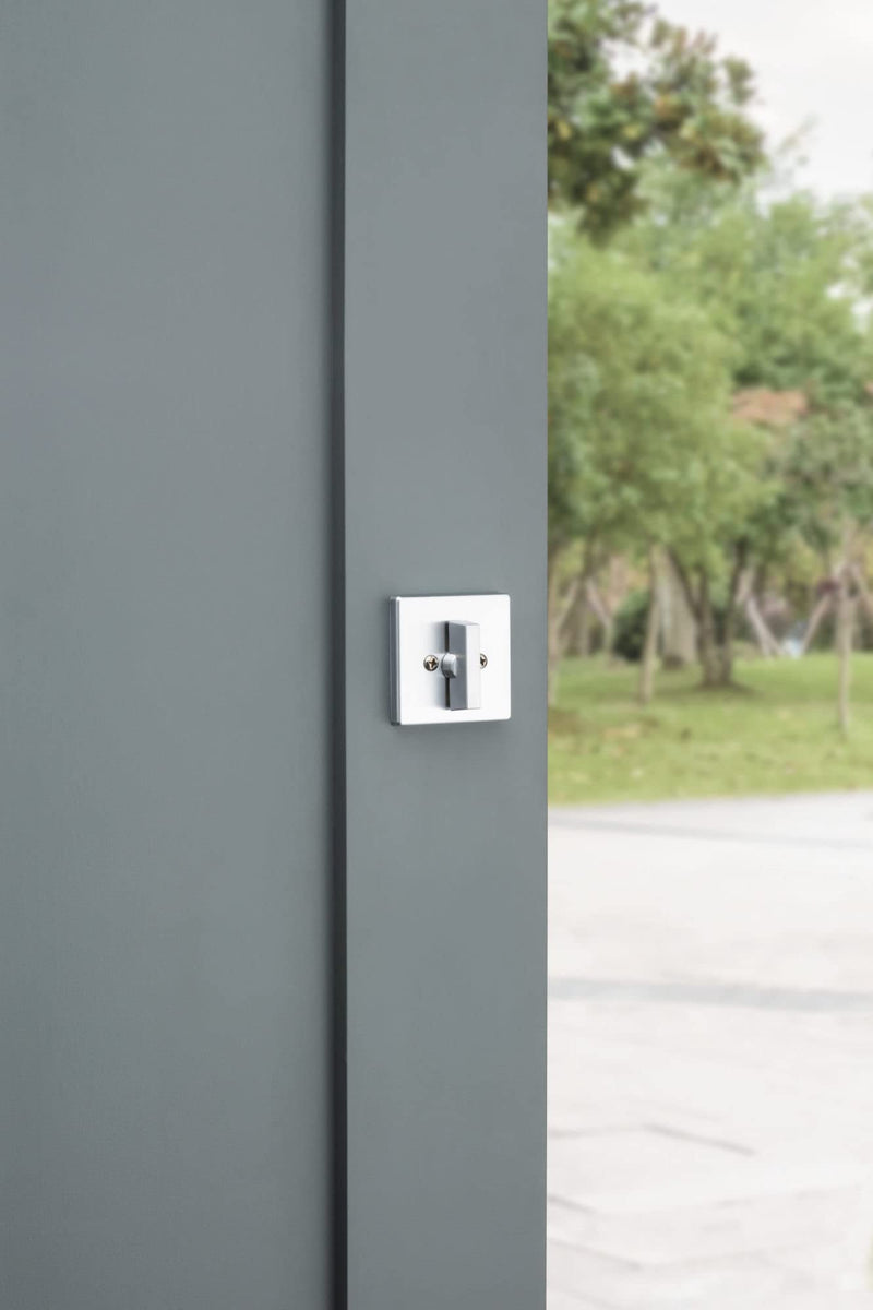 Kwikset 663SQT Privacy One Sided Deadbolt from The Signature Series - Satin Nickel