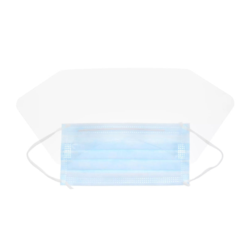 CARDINAL HEALTH™ AT7511-WE Level 1 Procedure Mask with Eyeshield, Ear Loops, Blue, Box of 25 100