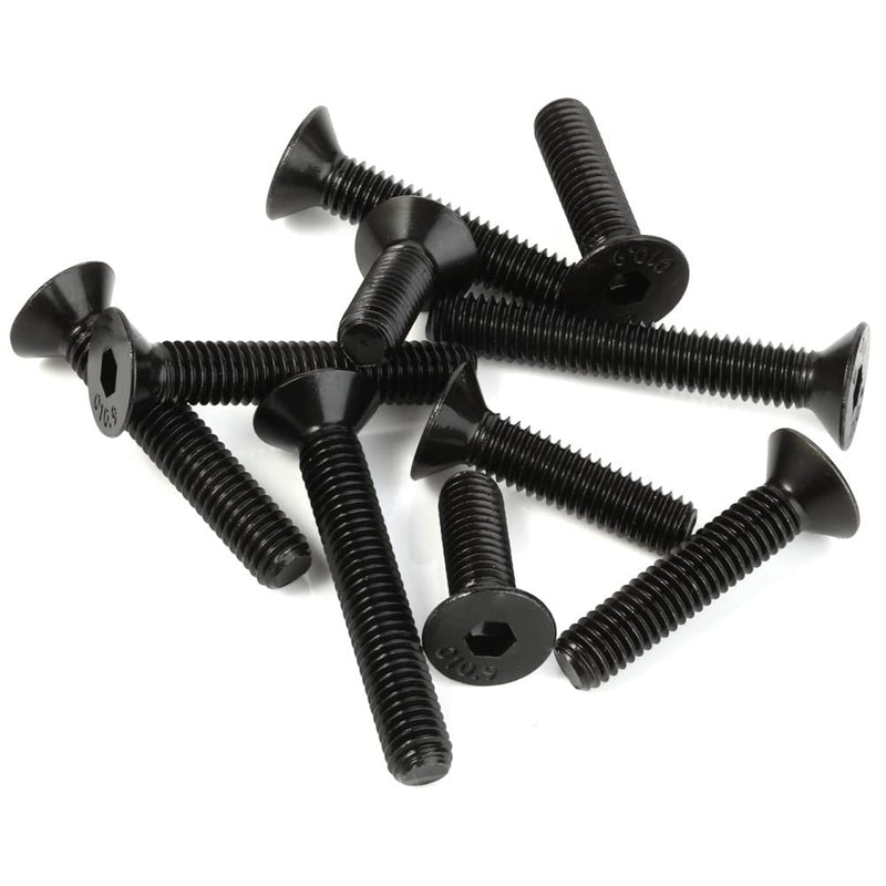 M5-0.8 x 16mm Flat Head Socket Cap Screws Countersunk Bolts, Alloy Steel Grade 10.9, DIN 7991, Allen Socket Drive, 100 PCS M5 x 16mm