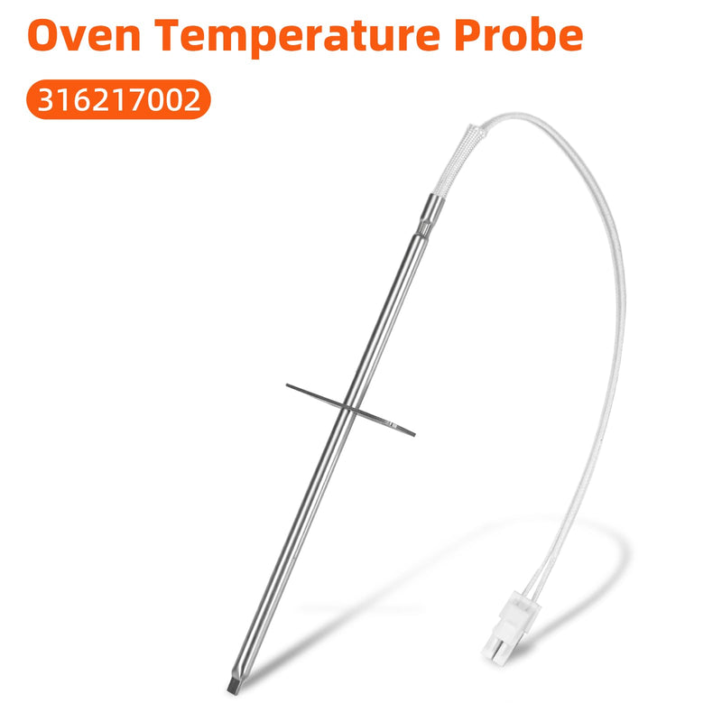 316217002 Oven Temperature Sensor Probe Fits for Frigidaire FGB24L2ASB FGET3045KFA FED367CEBC FEB27T6DSC FED355ESA PGLEF385EB4 FGS367EBA FES387CCSD CGLES385FS3 FEB386WECC CPMC3085KF1 FES355ASG