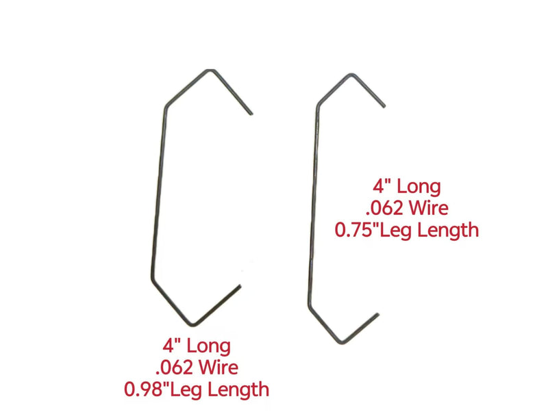 50PCS Silver Powder Coating V-Hook V-Shaped Hook, 4 "Long .062 V-Shaped Leg Length Spring Steel (4 "Long .062 V-Shaped Leg Length 0.75 ") 4 "Long .062 V-Shaped Leg Length 0.75 "