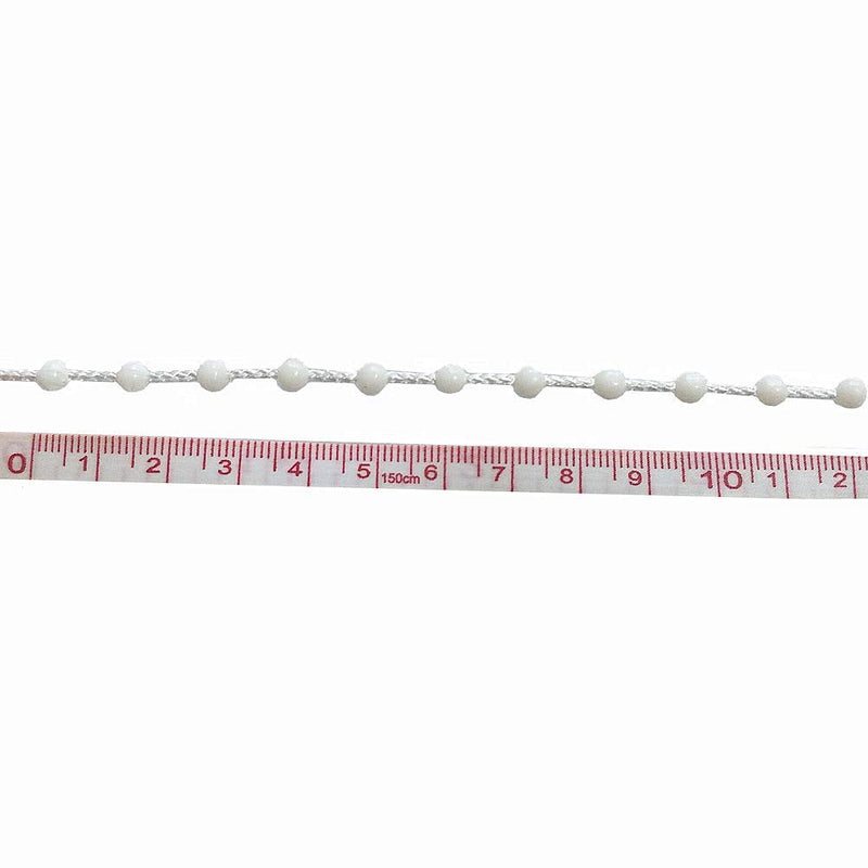 YEQIN Roller and Roman Shade Beaded Chain Cord Repair 10 Yard Style2 4.5mm X 7mm (Beads Spacing)