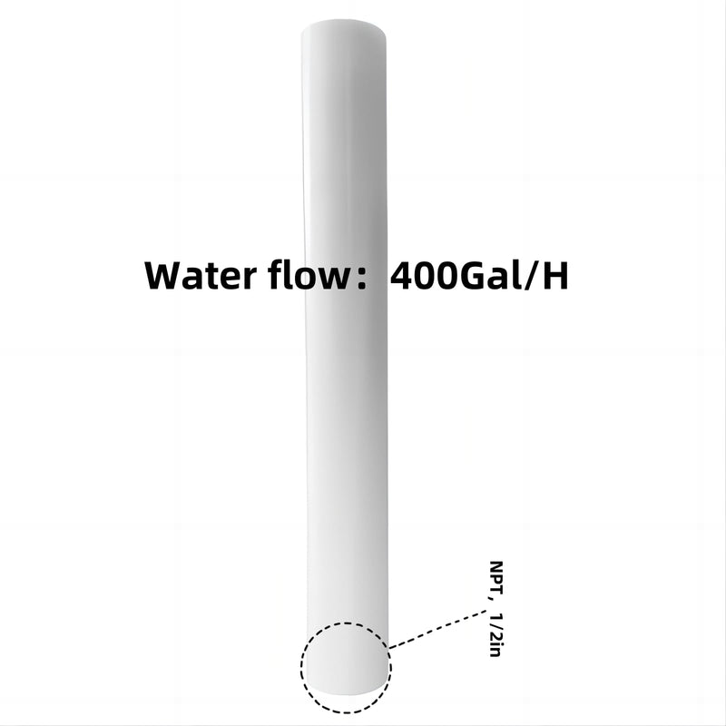 PTFE Static Mixer, NPT Threaded Inlet, Static Mixer Gas Liquid Agitator (1/2inch - L :6.8in) 1/2inch - L :6.8in