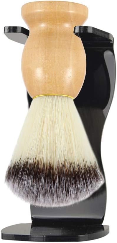 Nylon Shaving Brush, DaKuan 2 Pack Wooden Handle Shaving Brush, Luxury Professional Hair Salon Tools for Men - NewNest Australia
