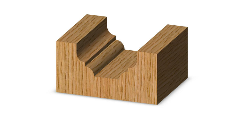 Whiteside 3770 Classical Flat Bottom Router Bit: 7/64 Inch Radius, 3/4 Inch Large Diameter, 3/8 Inch Cutting Length, 1/4 Inch Shank, 2 Inch Overall Length