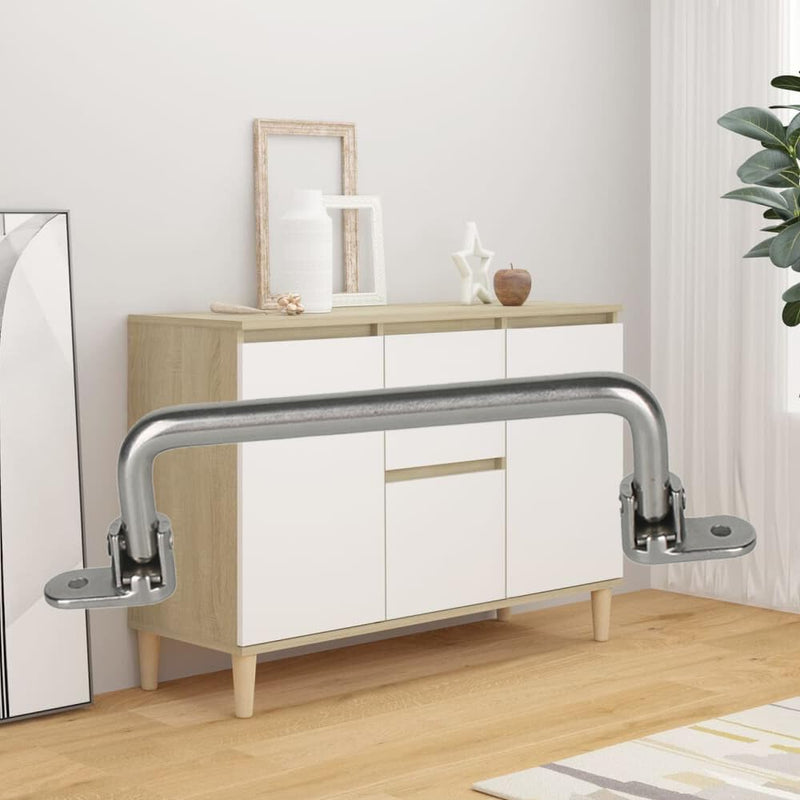 304 Stainless Steel Folding Pull Handle 90 Degrees Folding Handle,Door Pull Cabinet Handle Toolbox Handle (Total Length 7.9“) Total length 7.9“