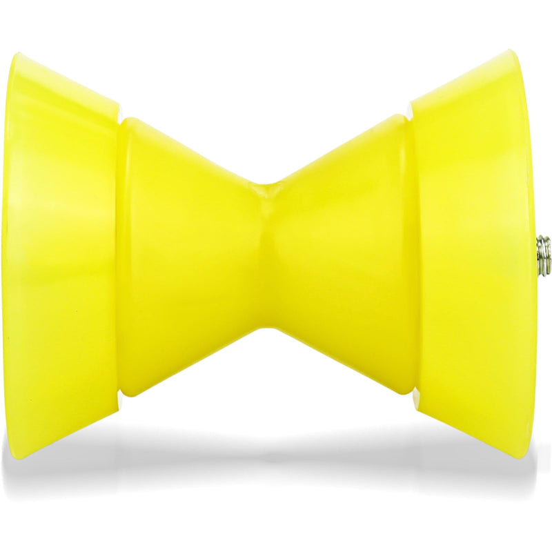 3'' Boat Trailer Roller Assembly with Spoke Fits 1/2'' Shaft Bow Roller Fits 3 Inch Wide Boat Trailer Bracket Yellow