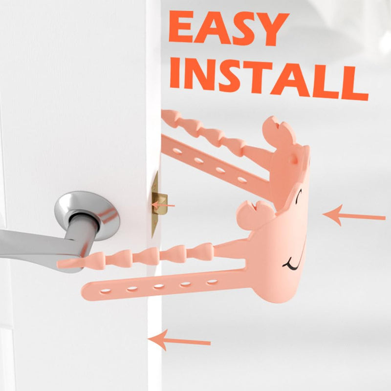 Door Silencers for Slamming - Door Latch Cover,3pcs Silicone Latch Covers Door Slam Stopper