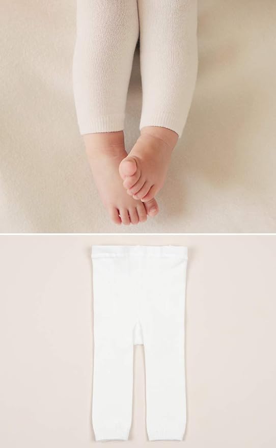 Plain Leggings (WHITE, S(0-12M) HAPPY PRINCE [Genuine] Baby Leggings, Baby Leggings, Boy Leggings, Girl Leggings, Korean Children's Clothing - NewNest Australia