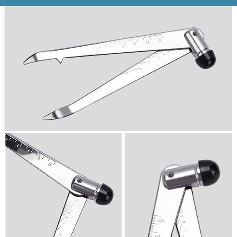 Percussion Reflex Hammer with Graduated Scale, Stainless Steel Diagnostic Tool for Neurological Examination Tendon, Muscle Tendon Knee Ankle Cutaneous Reflex Test, 5.5"L