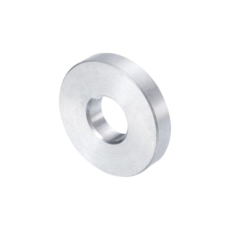 uxcell 5pcs Aluminum Spacer 3/8" Bore x 1" OD x 3/16" Length Screw Standoff Bushing Plain Finish Round Metal Spacer for 3/8 ID Screws Bolts and Rods 3/8" x 1" x 3/16" Silver Tone