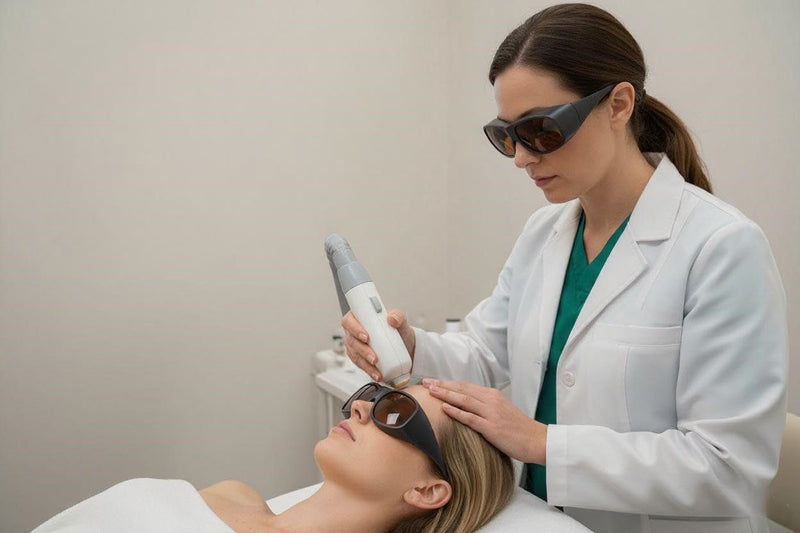 LaserPair Dental Laser Safety Glasses for 450&650&980nm Diode Lasers, red beam visible Black