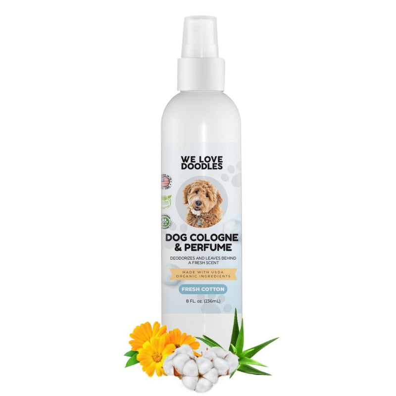 We Love Doodles Dog Cologne & Perfume, (Lavender and Fresh Cotton) Bundle - Deodorizing, Organic, Made In USA - Long Lasting After Bath Deodorant - Freshener For Smelly Dogs - Odor Eliminator Spray - PawsPlanet Australia
