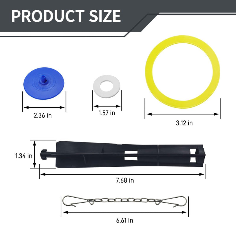 Canister Flush Valve Repair Kit Fit for Kohler GP1229656 Toilet Tank Parts | Fit for K-1188999, K-1188998, for AquaPiston System, For single flush canister toilets, For kohler toilet flush valve kit