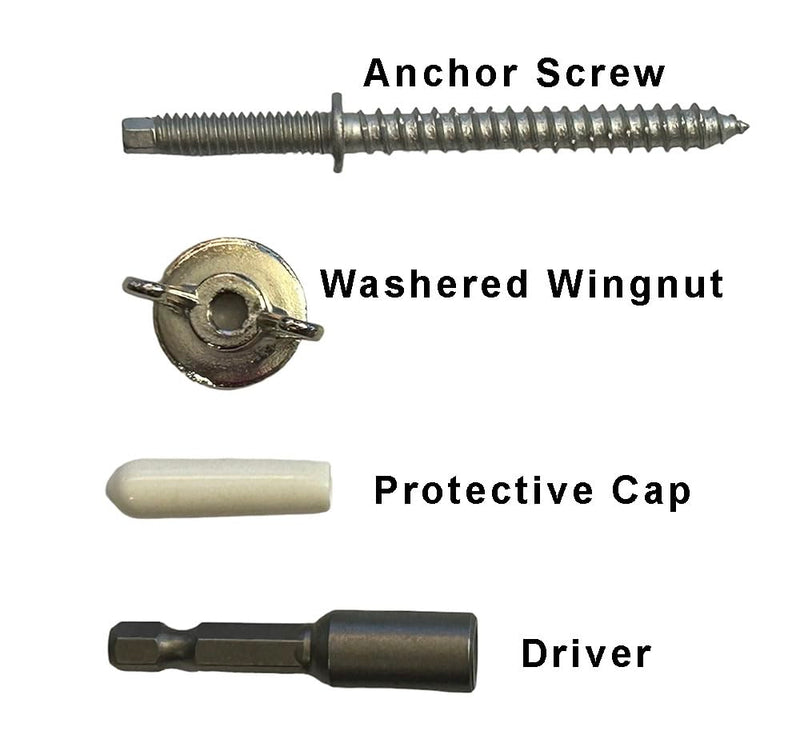 31/pc Hurricane Shutter Storm Panel Anchoring System Kit (10) 10