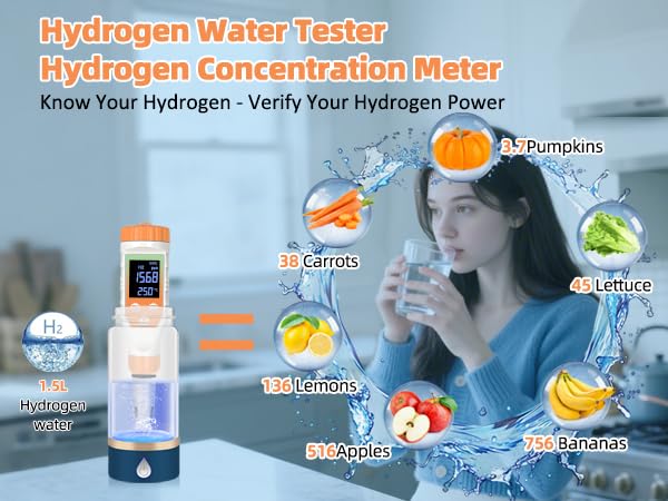 7-in-1 Digital Water Quality Tester - ph Meter, pH TDS EC ORP Salt Temperature Meter, Portable Testing Kit with Digital Display orange color-1