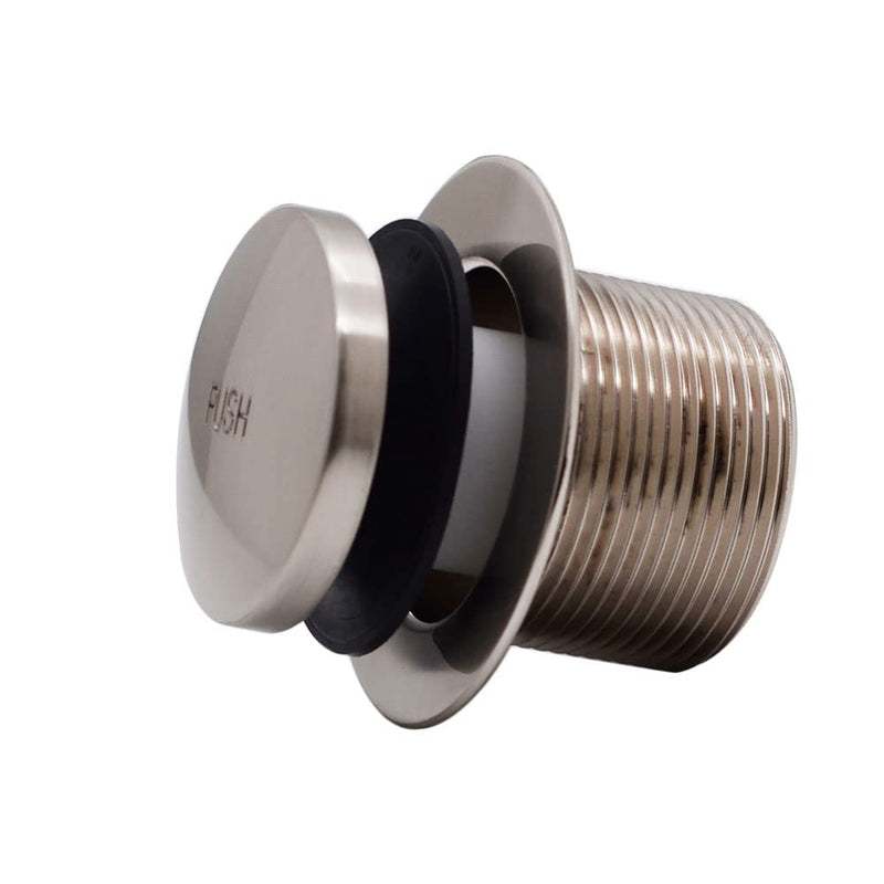 Westbrass Tip-Toe Coarse Thread Tub Trim Set with 1-Hole Overflow Faceplate, Satin Nickel, R93-07 1 Pack
