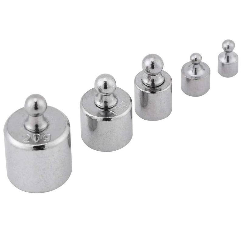 gernie 5Pcs Counterweight 200G Calibration Weight Set Tool Kit Chrome Scale Calibration Weights