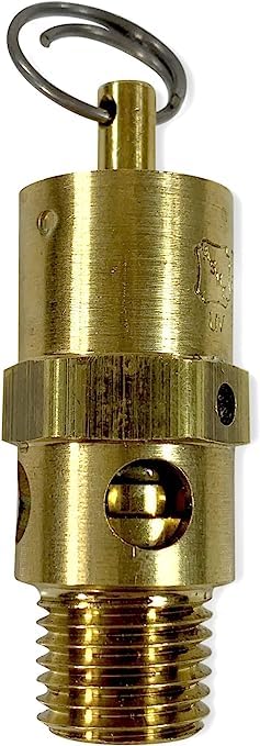 Replacement Industrial Hard Seat Safety Pressure Relief Valve for Ingersoll Rand 31385693. Brass Construction, 1/4" NPT, Made In The USA (200 PSI / 168 SCFM)