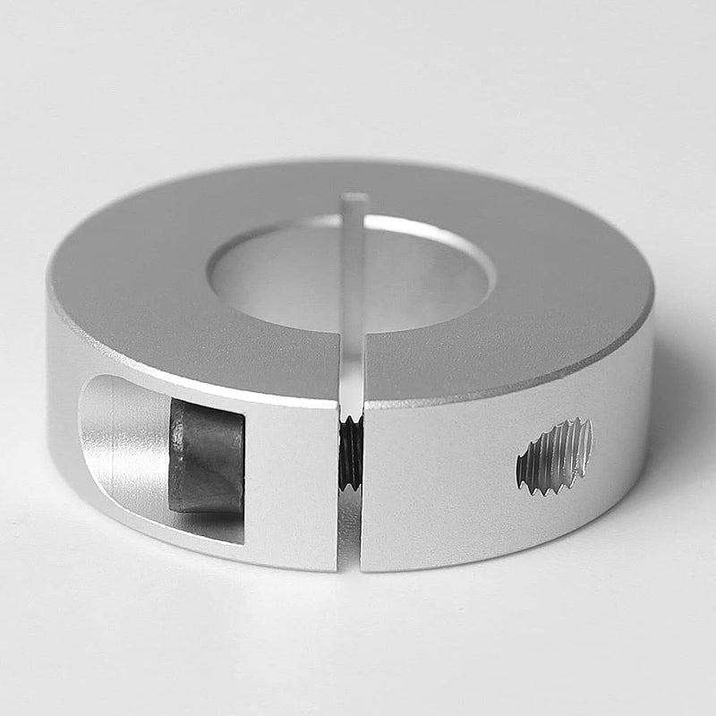 4pcs 8mm Linear Rail Stop Collars Aluminum Shaft Collar, 8mm Bore Size, 30mm OD, with M4 Set Screw, 10mm Thickness (Pack of 4)