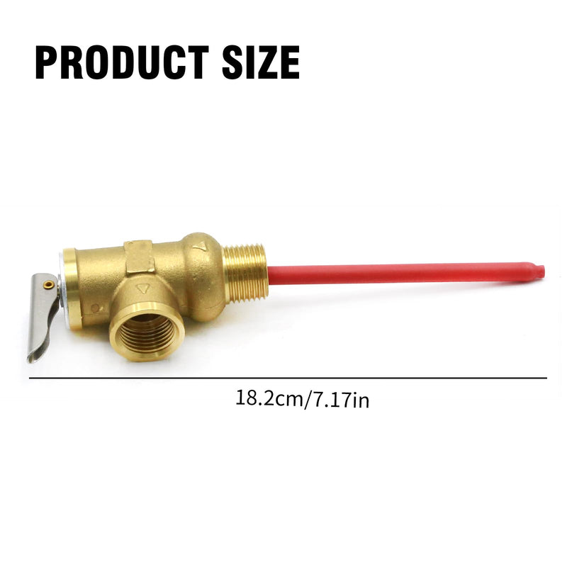 91604 1/2 inch Relief Valve, 150 PSI Temperature and Pressure Relief Valve, Replacement for Camco 10423 G10-1E G10-2E G610-3E G9 G16 GE9 GE16 GEH9 GEH16 RV Electric Water Heaters Valve