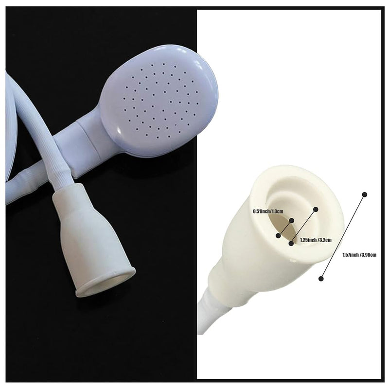 Sink Spray Rubber Hose,Portable Sink hose Attachment for Faucet,Hand Held Shower Head Sprayer for Bathing Baby,Pets,Washing Hair,Rinsing Vegetables Dog Wash Sprayer (A-white) A-white