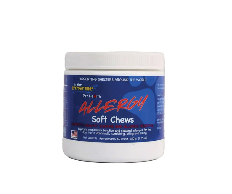 to The Rescue Dog Allergy Relief - Supports Respiratory Funtion and Seasonal Allergies for Dogs that are Continually Scratching, Biting and Licking - 60 Chews