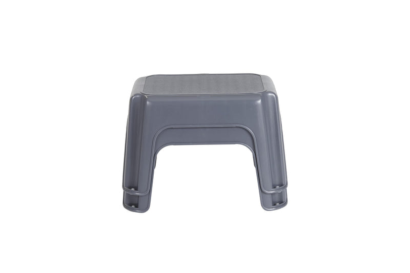 Rubbermaid One-Step Stool, Bisque, Holds up to 200 Pounds, 7" Height, Gray, Durable Step Stool for Kids/Bathroom/Home/Office/Garage 1 ct (Pack of 1)