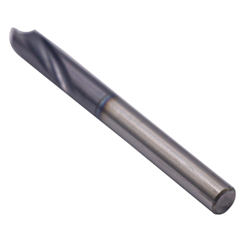 5Pcs 3/16" 2 Flute 90 Degree Solid Carbide Spot Drill - AlTiN Coated | Spotting Drill, 3/16" Shank Diameter, 3/4" Flute Length, 2" Overall Length 3/16 in 5
