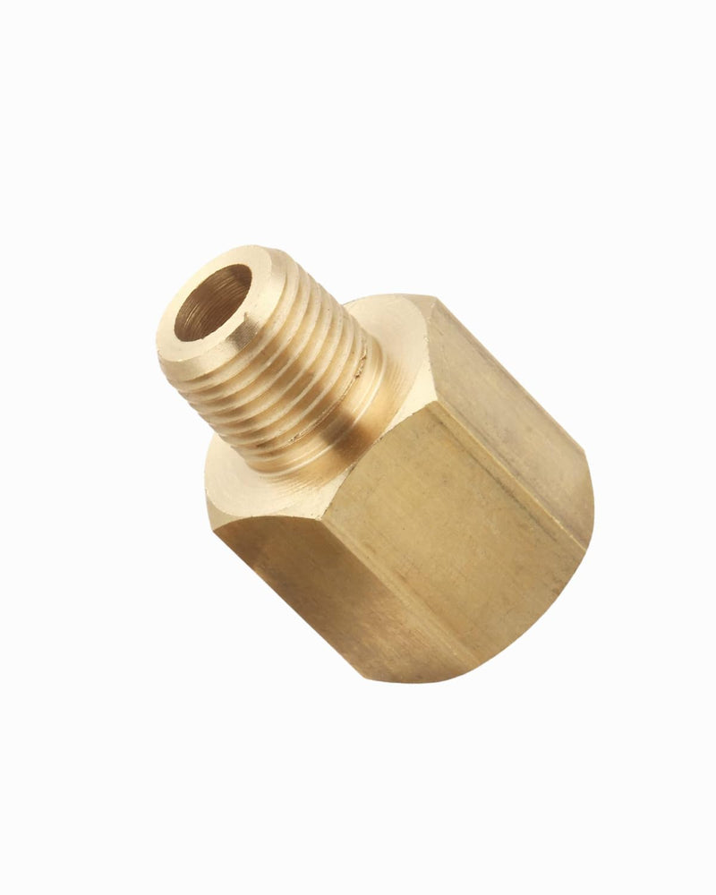 Brass Pipe Fitting, Adapter, 1/8 Inch NPT Male Pipe x 1/4 Inch NPT Female Pipe, Pack of 5 1/8 Inch NPT Male x 1/4 Inch NPT Female 5 Piece