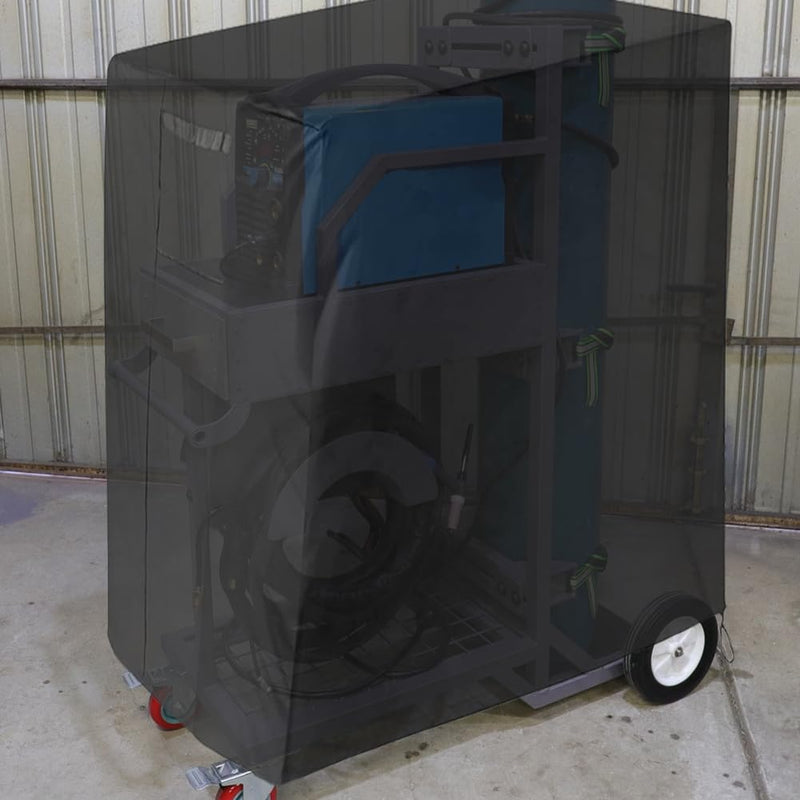 Welding Cart Cover Compatible with Tig Mig Welder Cart and Rolling Welding Cart with 20-80 cu/ft Welding Cylinder (Cover Only) For cart with 20-80 cu/ft Welding Cylinder