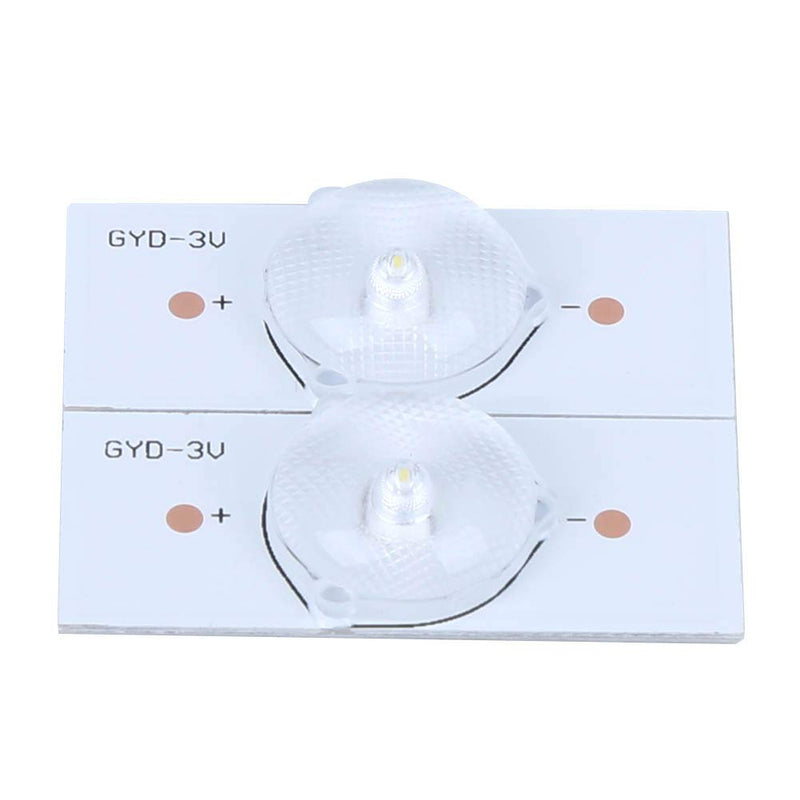 20PCs 3V SMD Lamp Beads, Fiberglass Board with Optical Lens Filter SMD Light Bead for TV Repair (20 Pcs)