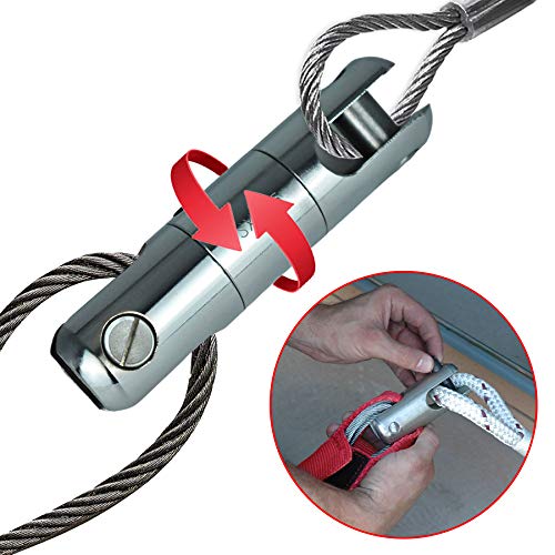 MINGMING.NING Cable Pulling Swivel Wire Bearing Breakaway Swivel 1 Ton - 1Pcs