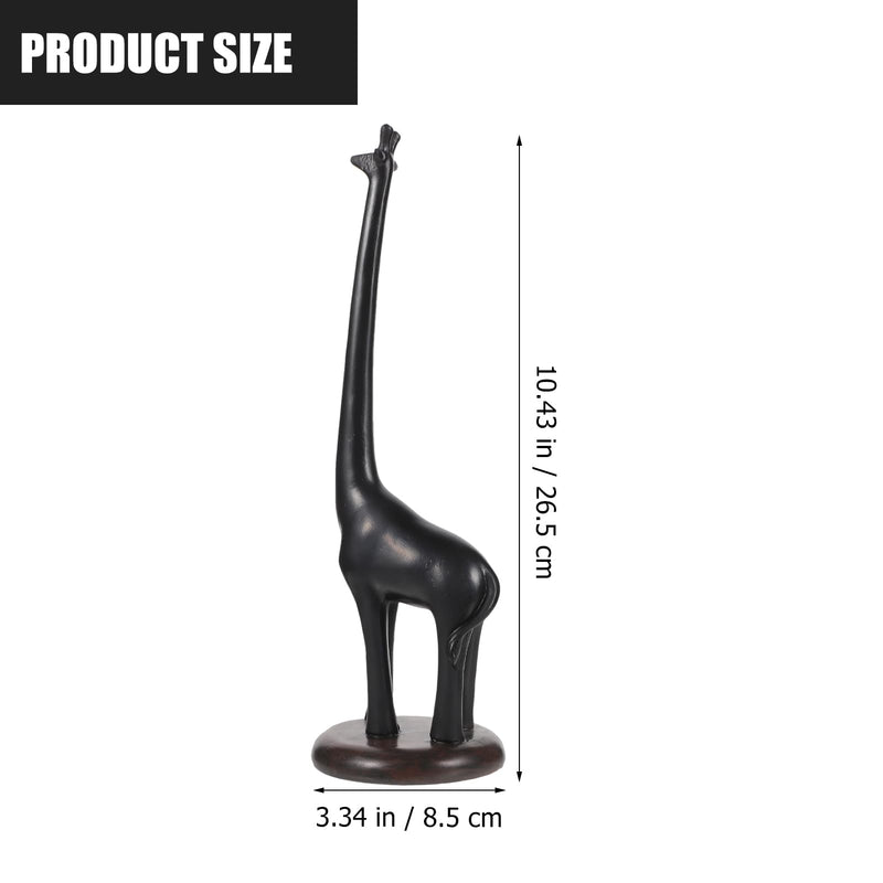 Amosfun Giraffe Paper Towel Holder 10.43 Inch Standing Toilet Paper Holder Storage Stand Resin Kitchen Roll for Bathroom Kitchen Countertop Bedroom Living Room