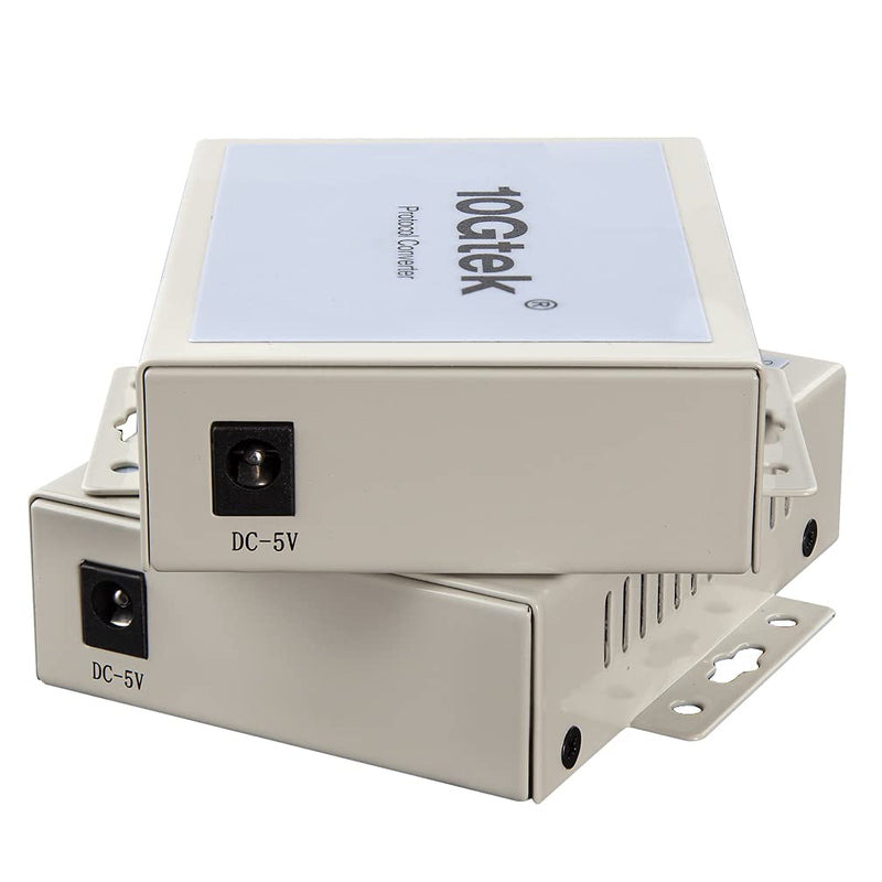 Serial RS485/RS422 to Fiber Optic Media Converter, Serial Communication Data Converter Device Server, SM Bidi SC 1310nm 20km, Daisy-Chain or Redundant-Ring FO RS-485/422
