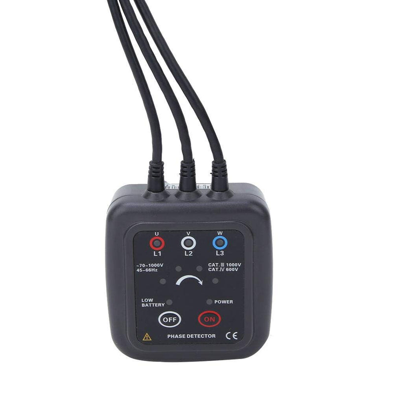 Non-Contact Three Phase Sequence Detector with Magnetic Base, AC 70-1000V, 1000D