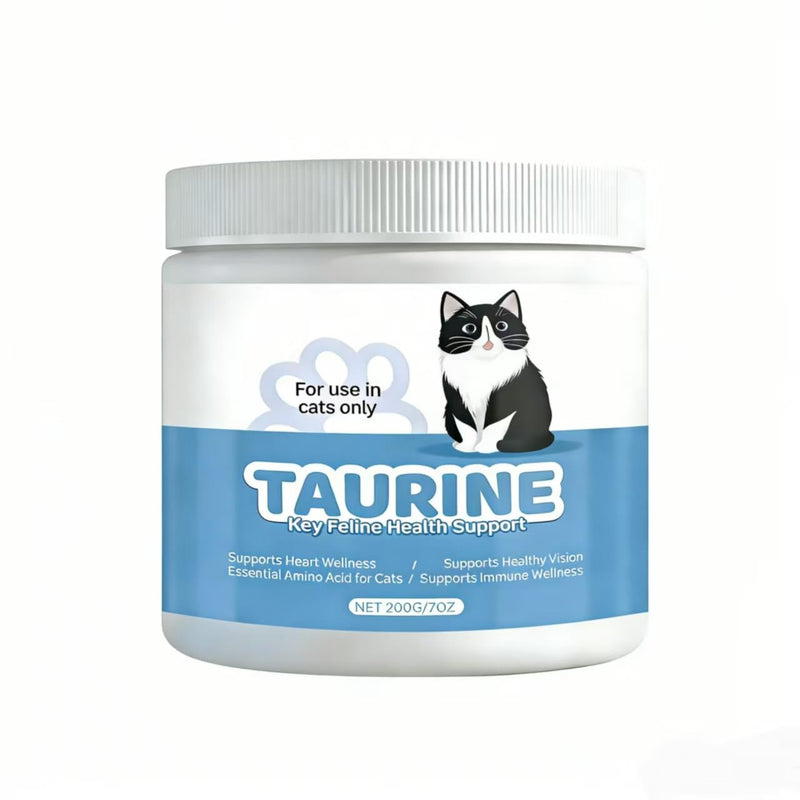 Taurine for Cats,Taurine Powder Supplement for Cat - Supports Heart Health, Eye Function & Immune System - Essential Taurine for All Cat Breeds & Ages,7oz