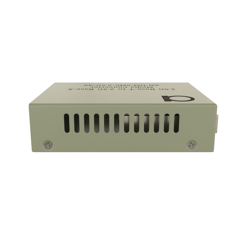 2.5G Ethernet to Fiber Media Converter | Dual Fiber SFP Slot Configurable for 1G & 2.5G | Multi-Mode & Single-Mode Optic Fiber Compatible, 2.5GBe 1Gbe 100Mbps Autosensing RJ-45