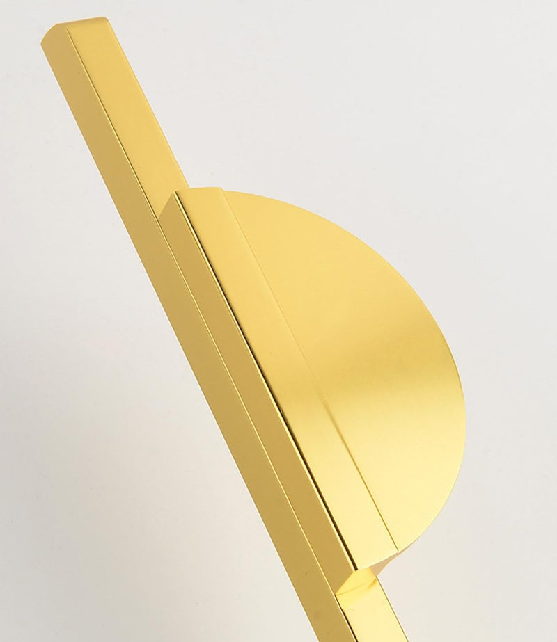 4 Pack Half Moon Cabinet Pulls Gold Drawer Pulls, 9" Length Semicircle Kitchen Cabinet Handles Brushed Brass Cabinet Pulls for Dresser Hardware 6.3 inch (160mm) Hole Center