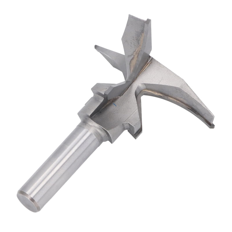 3 Flute Arc Bending Integrated Milling Cutter Router Bit 45°, 1/2 Inch Shank, Panel Slotting & Bending with Solid Wood, Hardwood Design