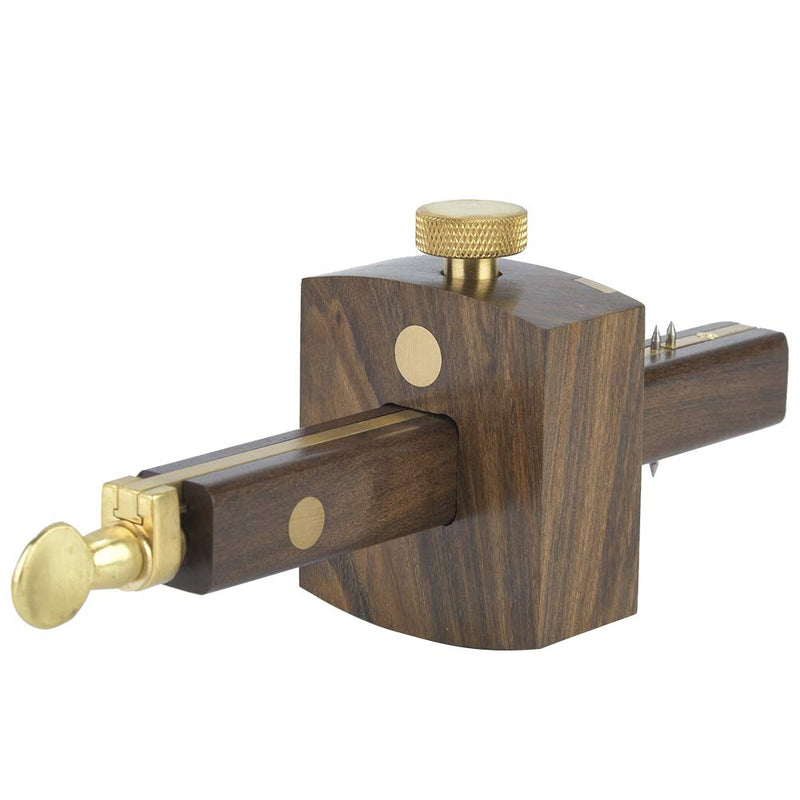8 Inch Mortise Marking Gauge Woodworking Sliding Mark Scraper with Adjustable Head for Precision Carpentry Joinery and Cabinet Making