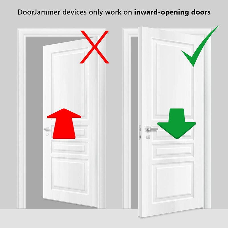 DoorJammer Portable Door Lock Brace for Home Security and Personal Protection (DJ4LD – Lockdown (XL Edition)) DJ4LD - Lockdown (XL Version)