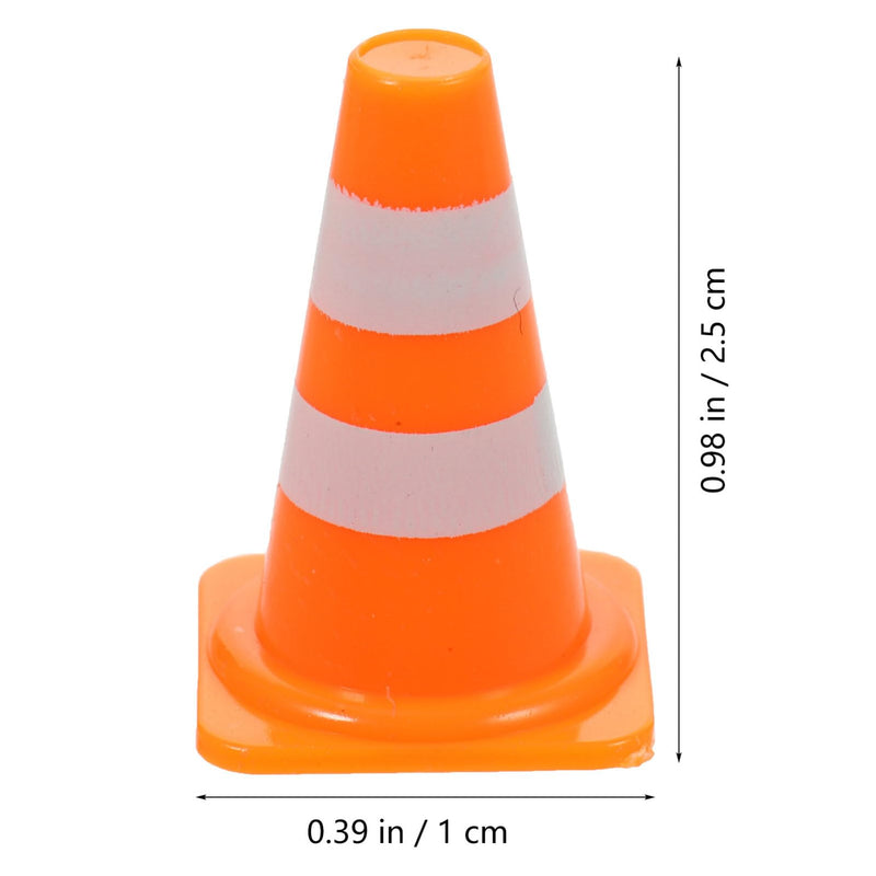 30Pcs Mini Traffic Cones, 1in Mini Traffic Cones Roadblock Signs, Training Roadblock Cones Traffic Scene Roadblocks, Multifunctional Building Theme Party Sports Activity Cones