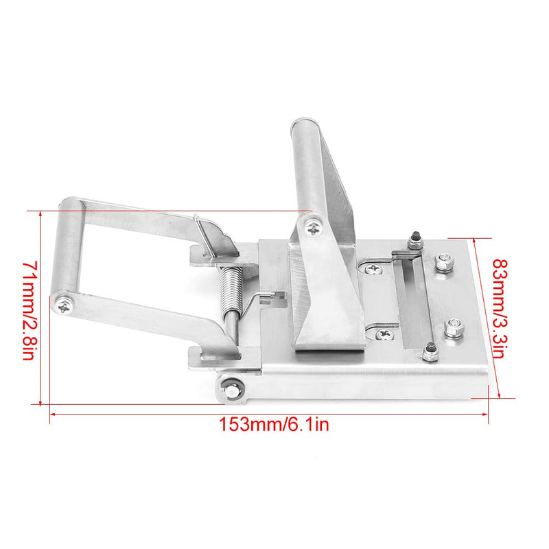 KUIDAMOS Portable End Cutter, Stainless Steel Banding Trimmer, Straight & Round Cut, 2 Flute, 83mm, 2.8in Shank, Cutter