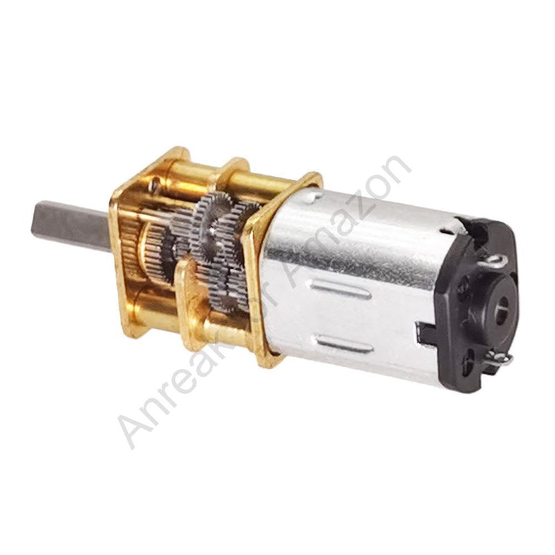 2Pcs DC 12V 60RPM GA12 N20 Micro DC Motor 3-12V 7.5-4000RPM High Speed Low RPM Motor with Metal Gear (12-60) 2 Pcs 12V 60 RPM - NewNest Australia