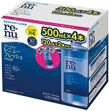 Bausch & Lomb Renew Fresh 500ml 4 bottles 120ml 2 bottles - NewNest Australia