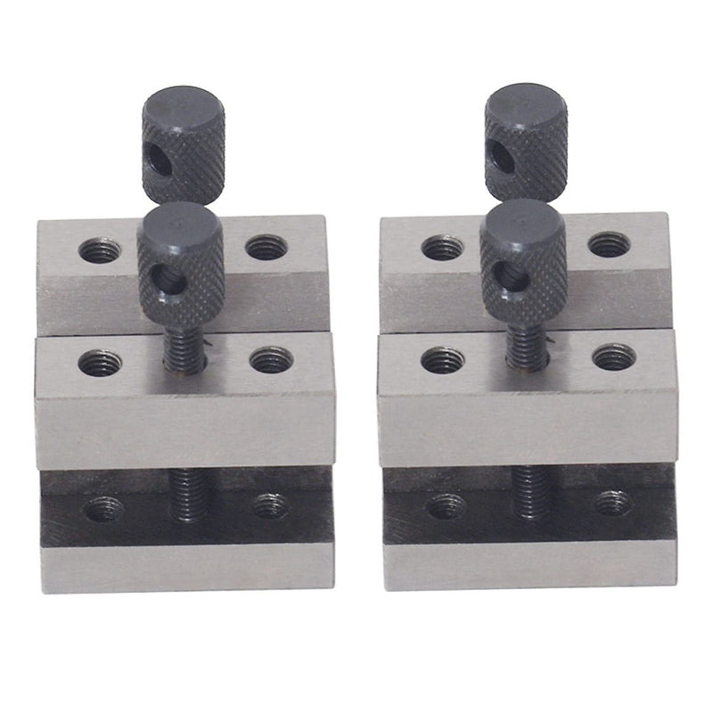 Multi-Use V-Block 1-3/8 in x 1-3/8 in x 1-3/16 in V-Block and Clamp Hardened Steel Machinist Set