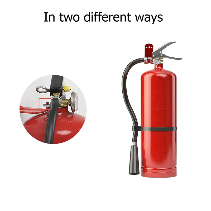 Fire Extinguisher Mount Wall Hook Bracket for Holding up to 20 lbs Extinguishers, Suited for Large and Small Dry Chemical and Water Extinguishers 2 Brackets